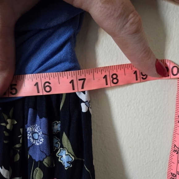 Modcloth maxi dress size 1x floral criss cross top - Picture 7 of 8